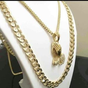 14K Gold plated iced out chains